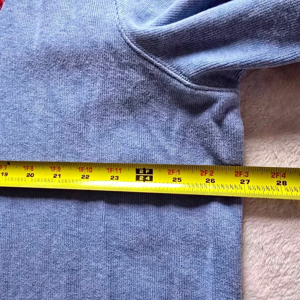 Polo‎ Ralph Lauren Mens XXL Light Blue Cotton Quarter Zip Pullover Sweater Pony